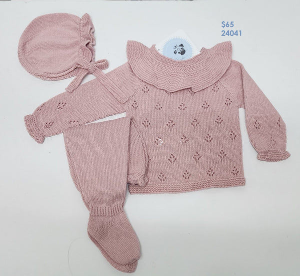 NEWBORN OPENWORK COLLAR  3P SET