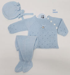 NEWBORN OPENWORK DETAILS 3P SET