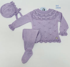 NEWBORN VERTICAL OPENWORK 3P SET