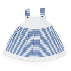 GIRLS STRIPES SLEEVELESS DRESS