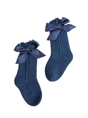 OPENWORK BOW KNEEHIGH SOCKS