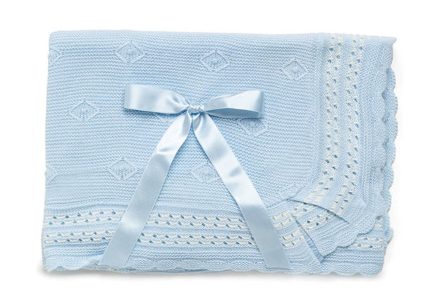 BABY RHOMBUS AND IVORY COMBINATION BLANKET