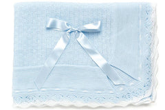 BABY BODOQUES AND WHITE COMBINATION BLANKET