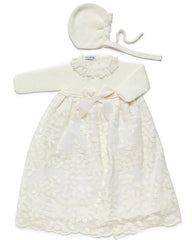 BABY IVORY LACE FALDON