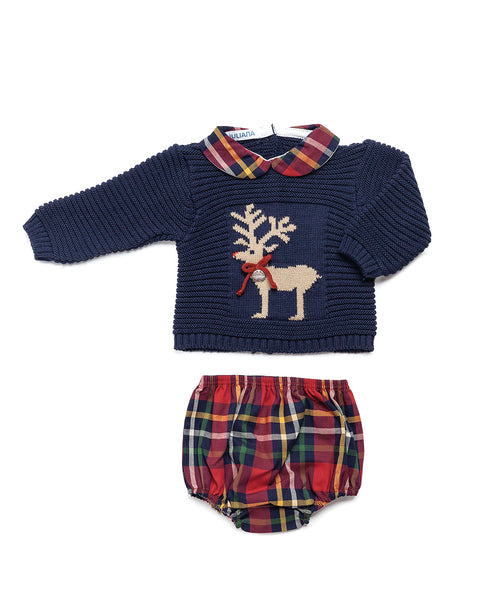 BOYS REINDEER AND COLLAR SET