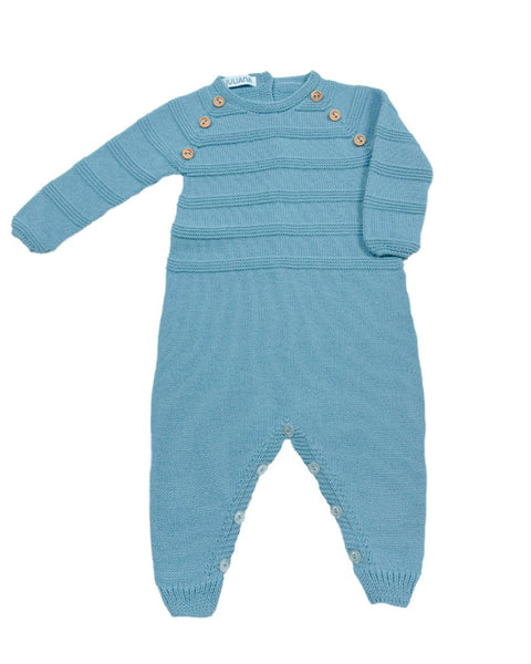 NEWBORN STRIPES WITH BUTTONS ROMPER