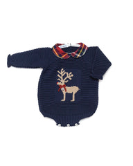 REINDEER ROMPER WITH COLLAR