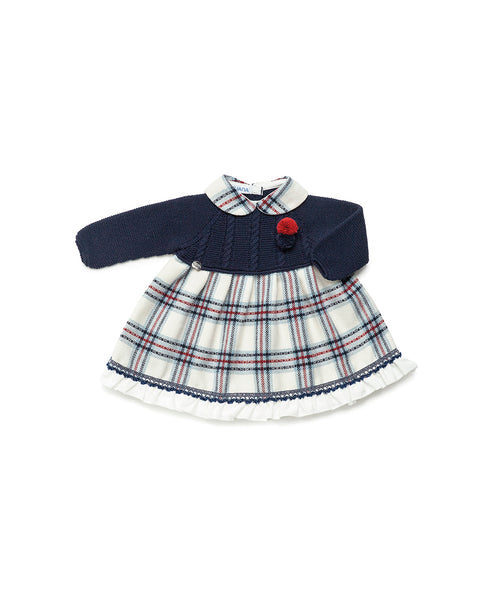 GIRLS SQUARES WITH COLLAR DRESS