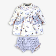 Conjunto de 2 piezas de vestido de fiesta para bebé