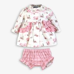 Conjunto de 2 piezas de vestido de fiesta para bebé