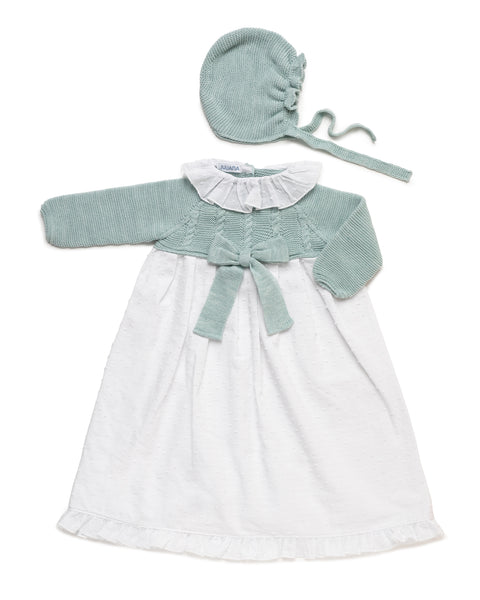 BABY KNITTED WITH PLUMETI FALDON 2P SET