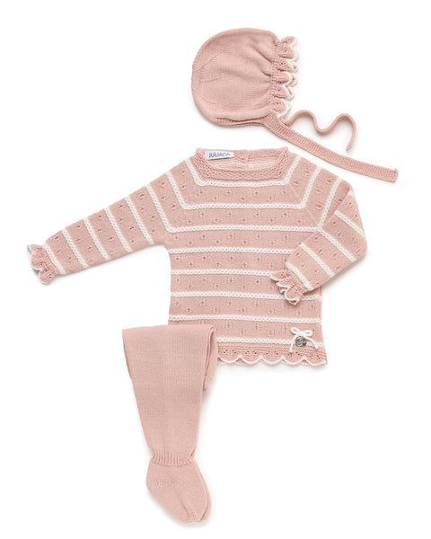 NEWBORN STRIPPED BRAIDS 3P SET