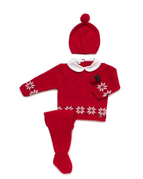 NEWBORN PERFECT HOLIDAYS RED 3P SET
