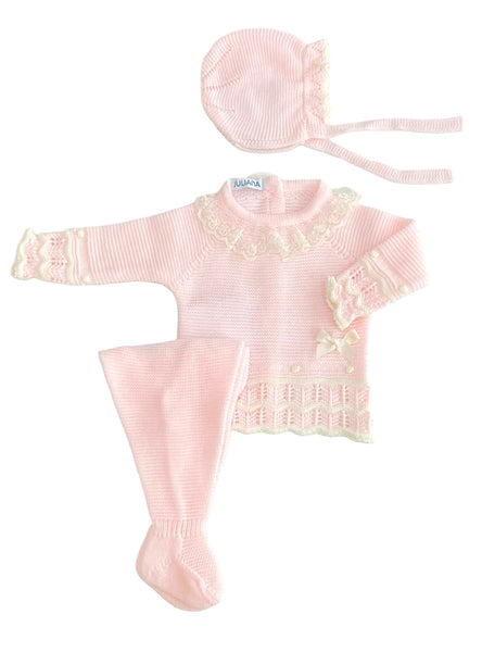 NEWBORN OPENWORK AND WAVES 3P SET