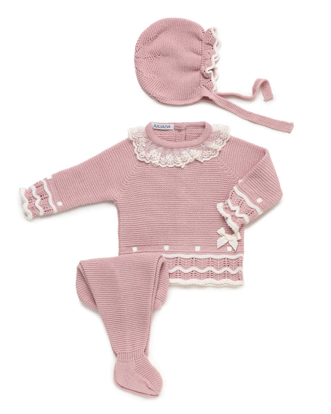 NEWBORN OPENWORK AND WAVES 3P SET