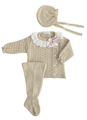 NEWBORN FULL OF BRAIDS AND COLLAR 3P SET