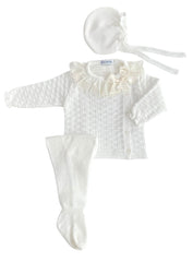 NEWBORN FULL OF BRAIDS AND COLLAR 3P SET