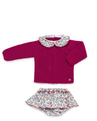 GIRL FLOWERS RUFFLE BLOOMER 2P SET