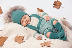 BABY DUNGAREES AND SWEATER 2P SET