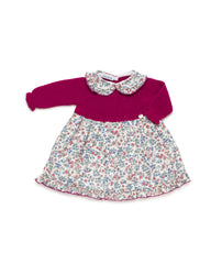 GIRL FLOWERS KNITTED DRESS
