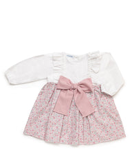 GIRL FLORAL DRESS WITH BOW