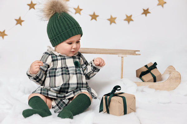 GIRL SQUARED LACE COLLAR DRESS WITH BLOOMERS SET