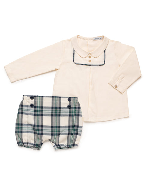 BOYS SQUARED SHORT AND SHIRT SET