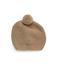 POMPON KNITTED BONNET