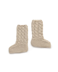 BRAIDED KNITTED BOOTS