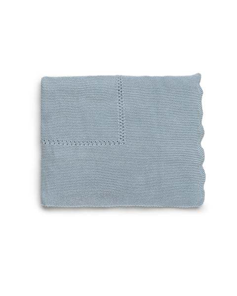 BABY WAVES SIDE KNITTED BLANKET