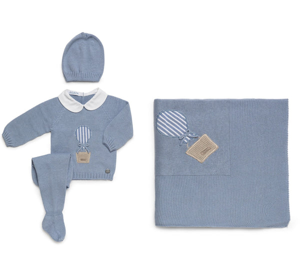 BABY AIR BALLOON BLANKET AND NEWBORN 4P SET