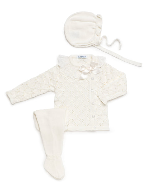 NEWBORN RHOMBUS OPENWORK 3P SET