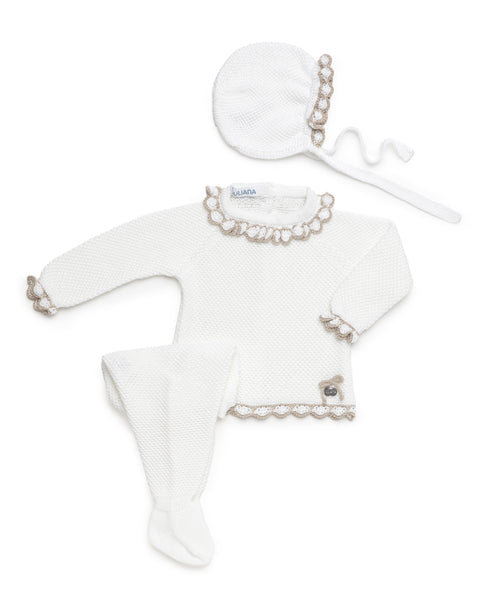 NEWBORN COMBINED WITH BEIGE WAVES 3P SET