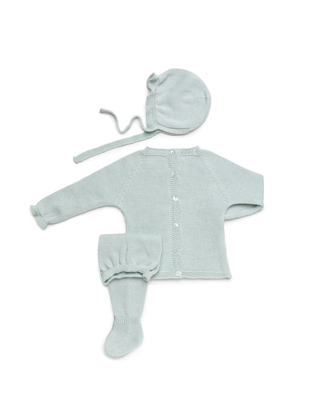 NEWBORN TEXTURED KNIT 3P SET