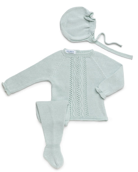 NEWBORN TEXTURED KNIT 3P SET