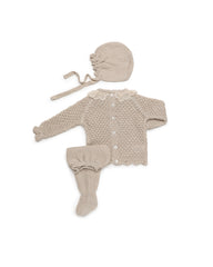 NEWBORN DELICATE OPENWORK LACE COLLAR 3P SET