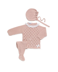 NEWBORN OPENWORK PLUMETI COLLAR 3P SET