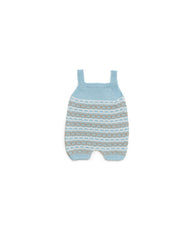 BOYS COLORED CHAIN  KNITTED ROMPER