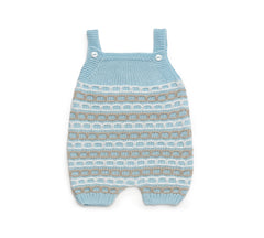 BOYS COLORED CHAIN  KNITTED ROMPER