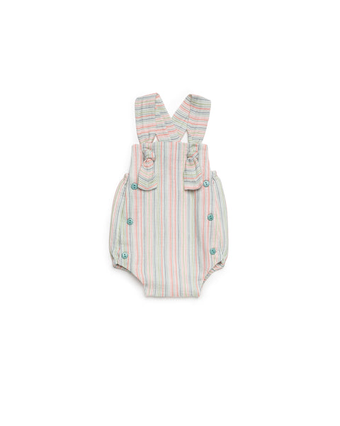 GIRLS COLORED STRIPES ROMPER