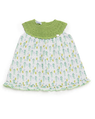 GIRLS SEAHORSES AND KNITTED DRESS