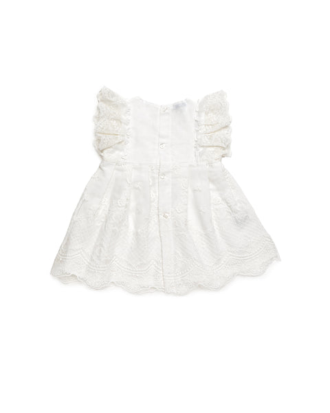 GIRLS LACE WHITE DRESS