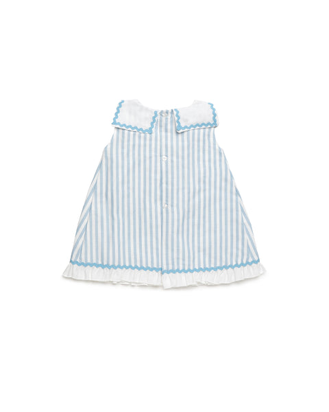 GIRLS STRIPES SLEEVELESS DRESS