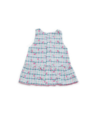 GIRLS PINK FRUITS AND BOWS LOW CUT DRESS