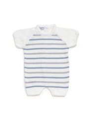 BOYS STRIPED KNITTED ROMPER