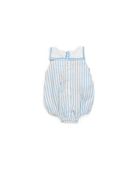 BABY BLUE STRIPED ROMPER