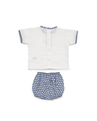 BOYS WHALES  SHORT AND SHIRT 2P SET