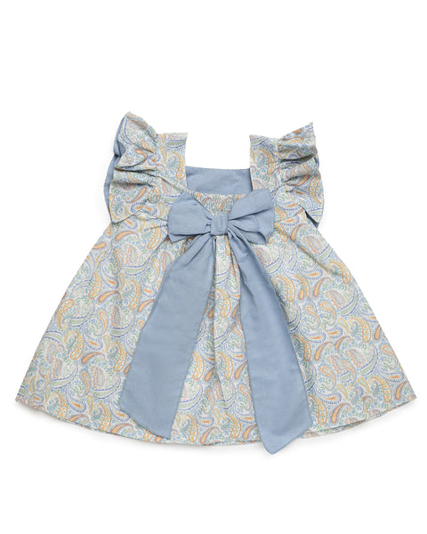 GIRLS PAISLEY PRINT DRESS