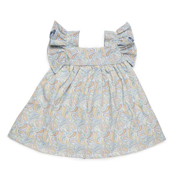 GIRLS PAISLEY PRINT DRESS