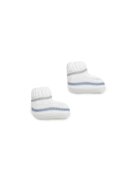 BABY STRIPED KNIT BOOTIES